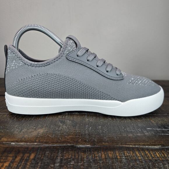 Vessi Weekend 1.5 Sneaker Mens Size 6 Waterproof Shoes Concrete Grey White